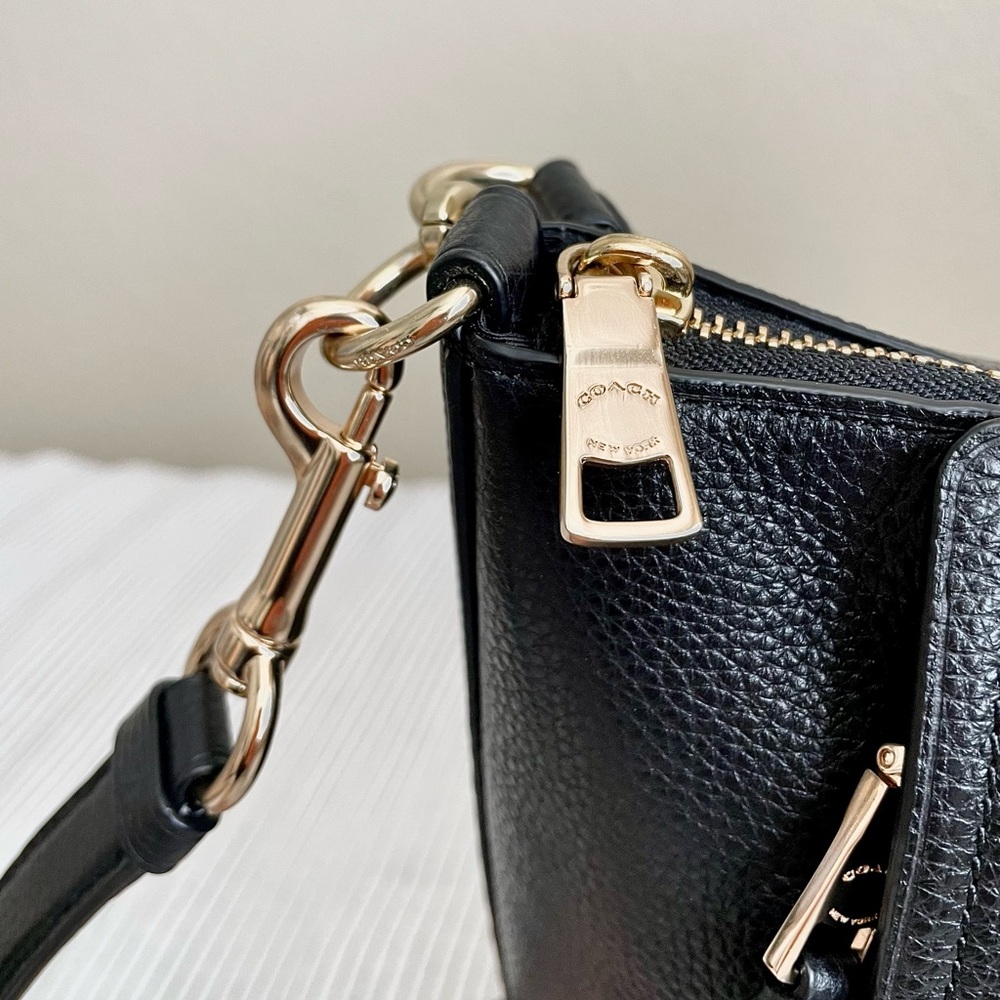 Coach Marlon Hobo Leather Tote Bag - Picture 9 of 15